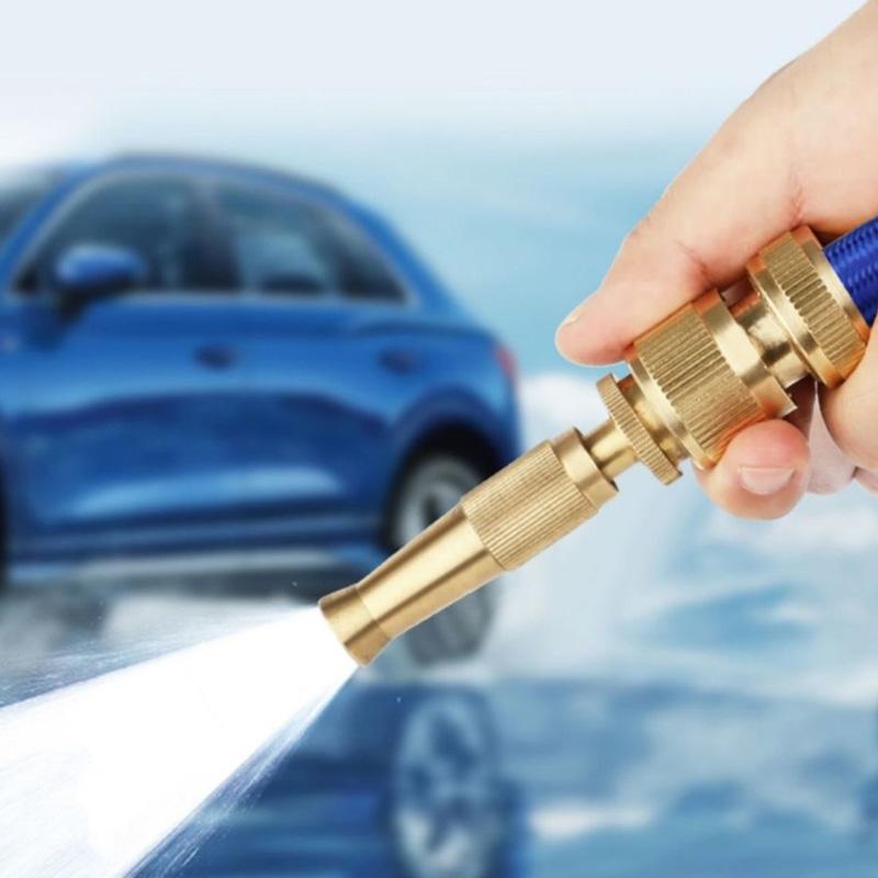 Pure Copper High Pressure Car Wash Water Gun Telescopic Hose for Watering Flowers and Scouring Car Wash Nozzle Machine Tap Water Tool