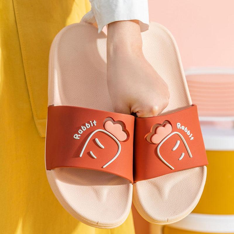 Sandals Slippers Summer Home Bathroom Non-slip Slippers Women Fashion Outdoor Couple Shoes Soft Beach Slippers