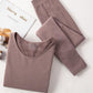 Thermal Underwear Women's Suit Heating Loop Fleece One Thickening Plus Fleece Cotton Sweater Body Tight Autumn Clothes Long Trousers