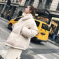 Women's Padded Jacket Fashion Winter Clothing Student Bread Coat Padded Coat Thickened Short Loose Coat Plus Size