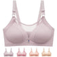 Middle-aged and Elderly Mothers Thin Tube Top Underwear Women's Non-wireless Full Cup Anti-glare Gather Upper Collection Breast Bra