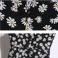Pofulove Women's Little Daisy Floral Dress Summer Sleeveless slip dress  Midi Sexy A-line ruffled Spaghetti Strap Dress