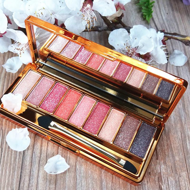 Eyeshadow Pencil Glitter Powder Waterproof Super 9 Grid Matte Pumpkin Earth Matte Eyeshadow  Palette