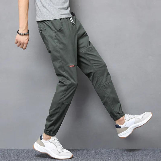 Harem Pants Spring and Summer All-match Loose Casual Trousers Men's Student Tie Pants