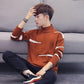 Autumn and Winter Round Neck Sweater Men's Pullover Sweater Youth Fashion Slim Thin Men's Clothing