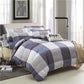 Plaid Duvet Cover Set Bedding Quilt Cover Pillowcases Set