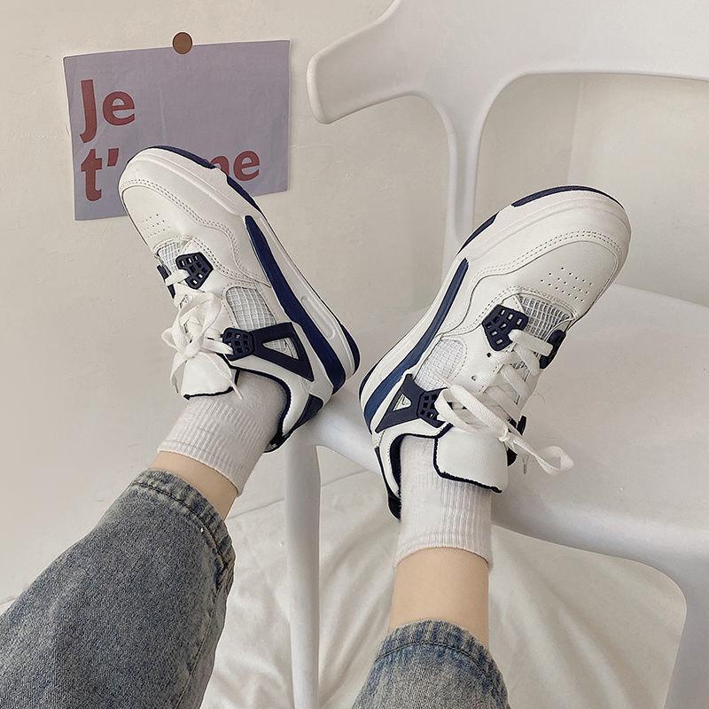 Daddy Shoes Female Spring Students Korean Version All-match White Shoes Casual High-top Sneakers