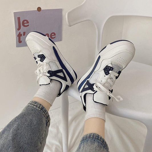 Daddy Shoes Female Spring Students Korean Version All-match White Shoes Casual High-top Sneakers