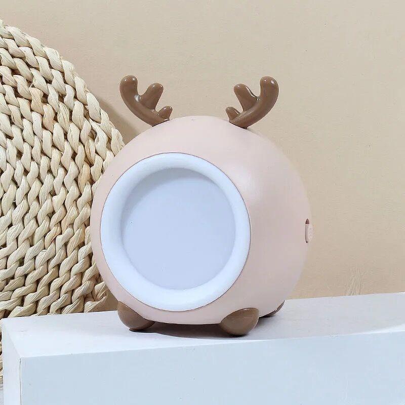 Cute Pet Energy-saving Night Light LED Three-speed Dimming Night Light USB Rechargeable Bedroom Bedside Light Touch Sensor Light