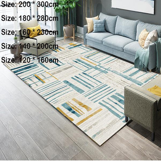European-style carpet living room sofa coffee table blanket bedroom bedside carpet non-slip mat