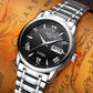 Men's Machinery Automatic Watch Top Flywheel Fashion Luxury Business Leather Watchband
