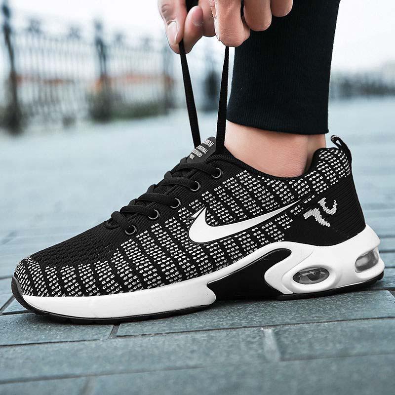 Men Low-top Air Cushion Sneakers Non-slip Mesh Basketball Shoes Breathable Casual Running Shoes
