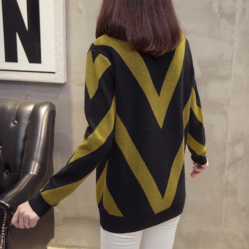 Autumn and Winter Round Neck Women's Sweater Loose Thick Casual Bottoming Sweater