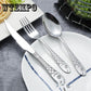 Knife 3pcs/set Stainless Steel Upscale Dinnerware Silver Cutlery Fork Spoon Teaspoon