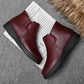 Women's Boots Thickened Warm Middle-aged Elderly Cotton Shoes Women's Winter Shoes Plus Velvet Non-slip Flat Soft Bottom Comfortable Leather Shoes