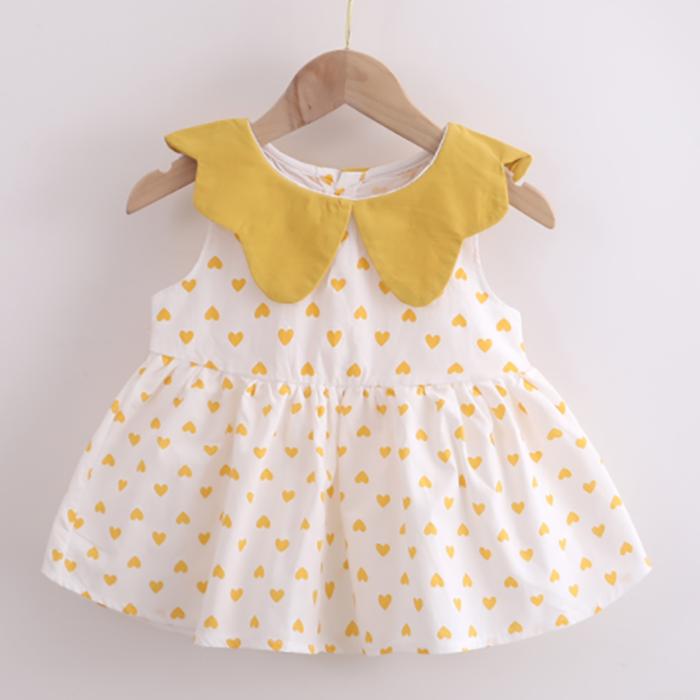 Summer  Korean Style Baby Girls' Dress 0-4 Year Old Children Lovely A-line Princess Dress Children's Dress
