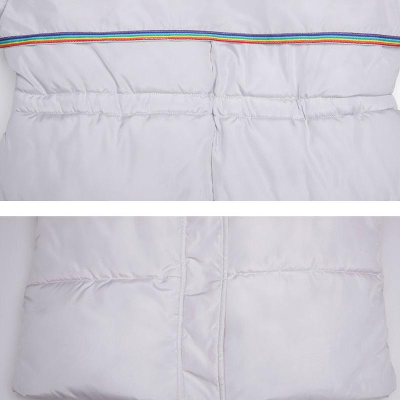 Ladies winter padded coat long over the knee fur collar hooded down padded jacket Slim thick warmth Parka Coat