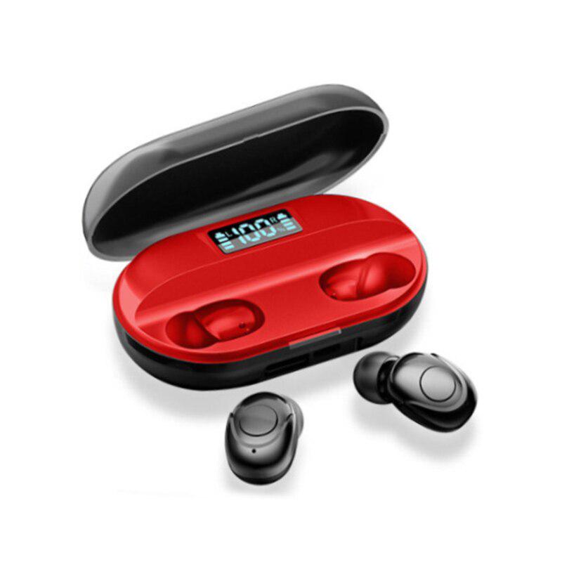 Wireless Earphones Bluetooth LED Digital Display Long Call Standby Time Stereo Handsfree Headset Mic