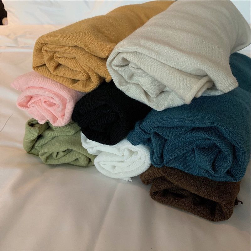 Turtleneck Women Pullover Sweater Spring Jumper Knitted Basic Top Fashion Autumn Long Sleeve Korean Ladies Clothes