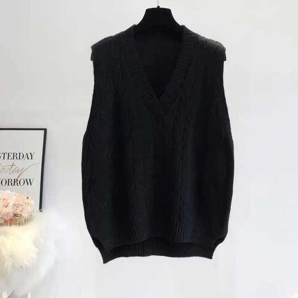 Palnic Female Knit Spring and Autumn School Style Sweater Vest Oxyte Woolen Horse Sewen