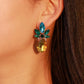 Creative Jewelry Rhinestone Crystal Pineapple Stud Earrings Personality Fruit Earrings