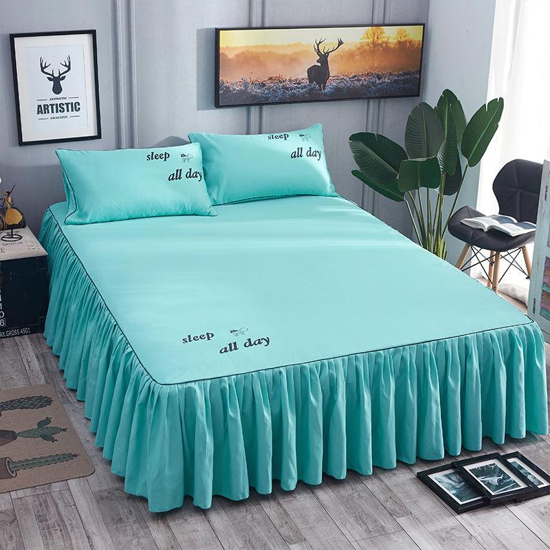 Skin-friendly Bed Skirt Bedspread Sheets Non-slip and Dust-proof Bed Sheet Protective Cover