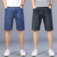 Men's Denim Shorts High Waist Five-quarter Pants Summer Thin Jeans