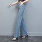 High Waist Jeans Woman Classic Denim Wide Leg Pants Plus Size Stretch Slim Fit Straight Flare Pants