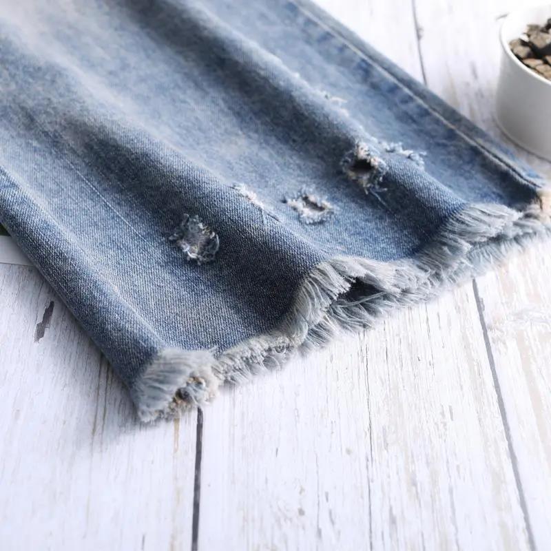 Jeans Women Loose 2022 Spring and Autumn New High Waist Drape Wide Leg Nine Points Wide Leg Slim Straight Pants Summer