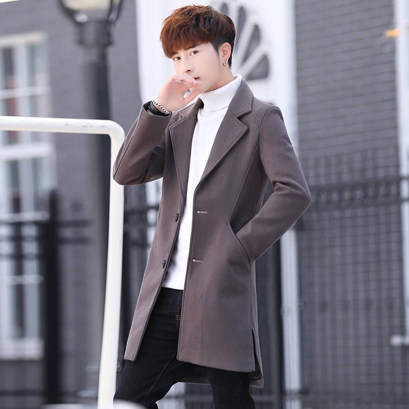 Winter Wool Coat Slim Fit Jackets Mens Casual Warm Outerwear Jacket and coat Men Pea Coat Size M-3X