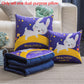 Coral Velvet Dual-purpose Pillow Variable Quilt Winter Home Sofa Pillow Car Warming Tool