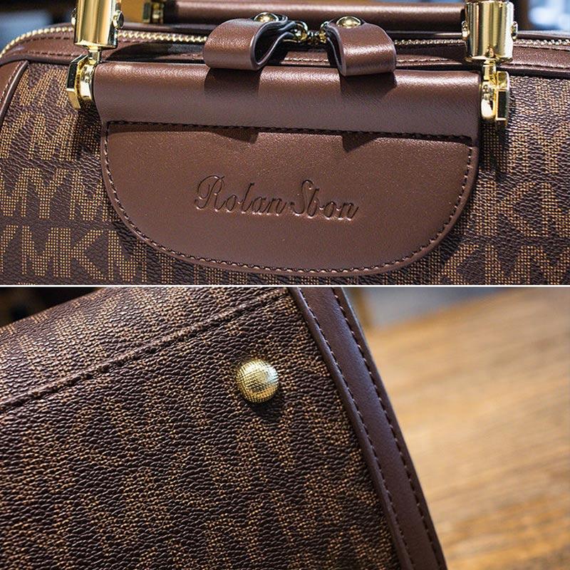 Ladies Bag Elegant One Shoulder Messenger Bag Fashion Large Capacity Handheld Leather Texture Shopping Bag
