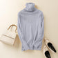 Autumn and Winter Pile Collar Sheep Sweater Pullover Loose Turtleneck Blouse Hollow Knit Bottoming Shirt