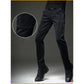 Men's Autumn and Winter Corduroy Casual Pants Slim-fit Pants with Small Feet Male Straight-leg Korean Style Trousers Business Streetwear Elastic Waist