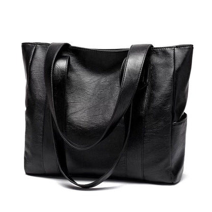 WTEMPO Handbags Big Women Leather Handbag Tote+shoulder Shopping Shopper Bag
