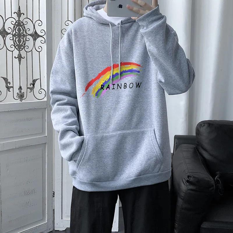 Winter Hooded Pullover Sweater Male Youth Plus Velvet Thick Warm Comfortable Loose Top