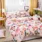 3pcs Suit Pillow Case Bed Linen Set Red Rose Heart Bedding Cover flower Duvet Cover