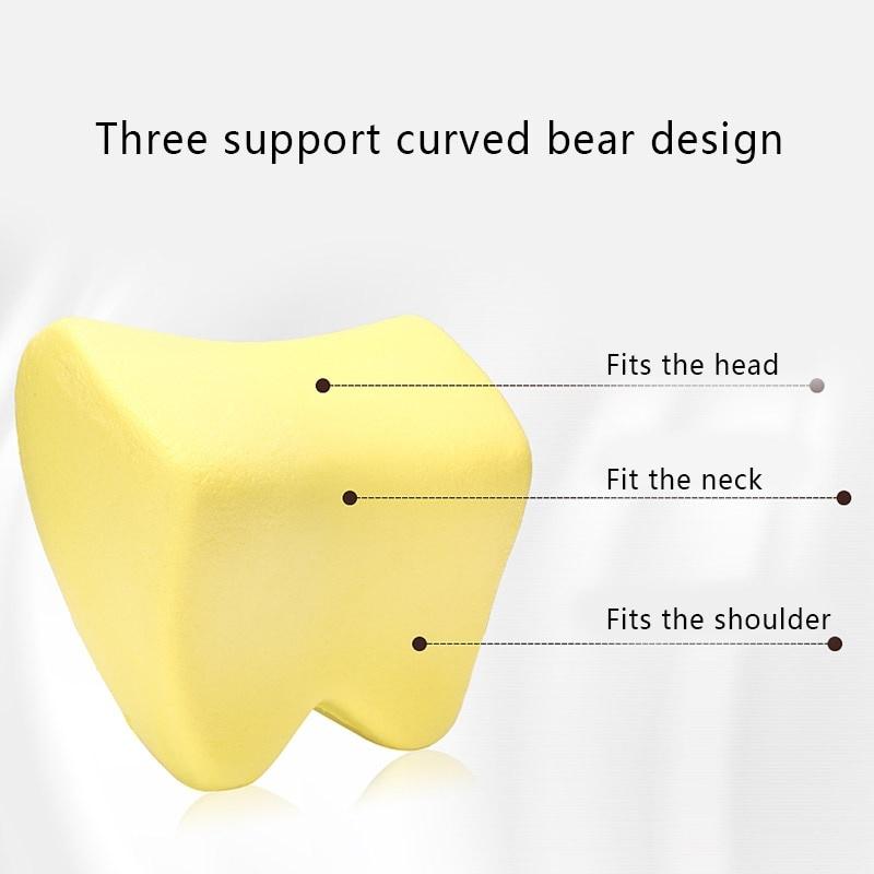 Car Neck Pillow Seat Support Headrest Memory Foam Pillow Cervical Spine Protection Tool Relaxation Artifact