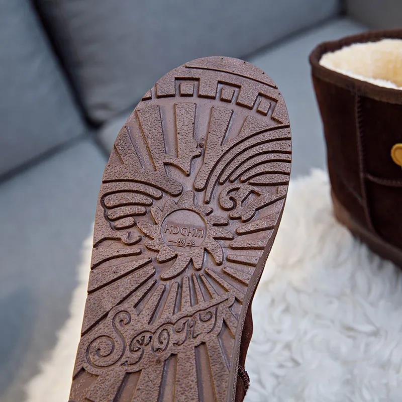 Winter Korean Flat Snow Boots Women Cute Cartoon New Short Boots Thick Waterproof Warm Cotton Shoes