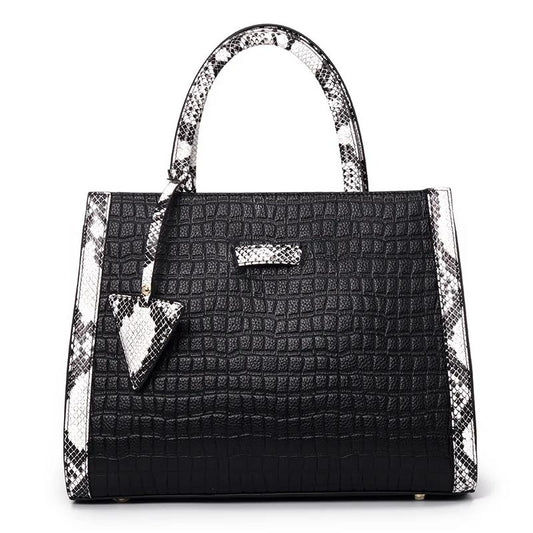 Leather Ladies Bag Large Capacity Handbag Fashion Leather One Shoulder Crossbody Shopping Bag