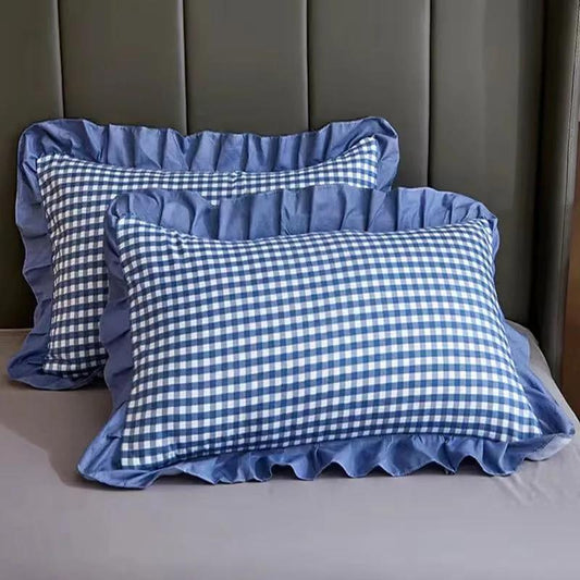 Cotton Bedding Lace Pillowcases A Pair of Large Thick Pillowcases Zipper Pillowcases