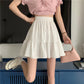 Black Skirt Women's Summer High Waist Umbrella Skirt White Skirt A-line Short Skirt