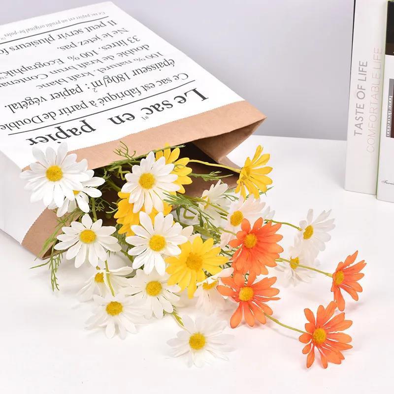 Simulation Flower Small Daisy Chamomile Fake Flower Photo Photography Photo Props Living Room Decoration Decorative Flower