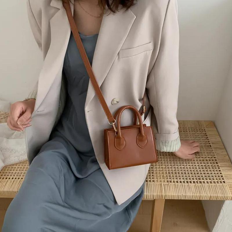 Pure Color Handbags Ladies Casual Fashion Personality Messenger Bags Shopping Shopping Handbags Shoulder Bags