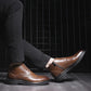 Autumn Men's Casual Leather Shoes Men Winter Plush Business Shoes Men's British Style Martin Boots