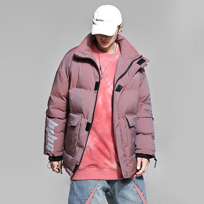 Fashion Short Shiny Down Jacket Men Winter Jacket Simple Casual Street Wear Men