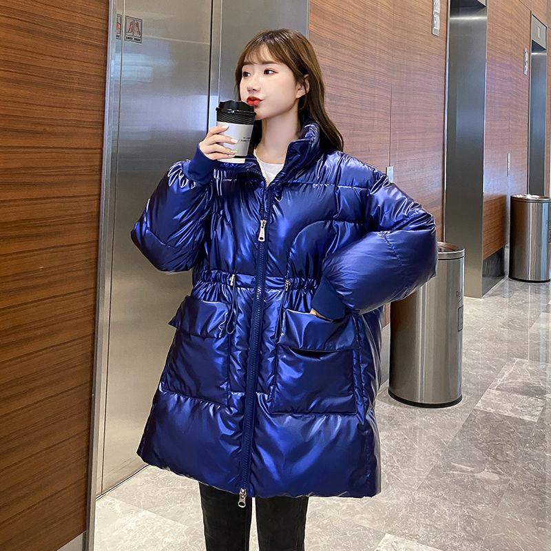 Glossy Down Women's Cotton-padded Jacket Winter Korean Style Loose Cotton-padded Jacket Student Bread Jacket