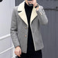 Fleece Jacket Male Korean Version Trend Lapel Men's Winter Clothes Youth Handsome Casual Jacket Men's Top