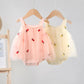 Toddler Baby Lace Ruffle Vest Solid Jumpsuit Princess Clothes sleeveless Cotton Baby Outfits Summer Baby Romper