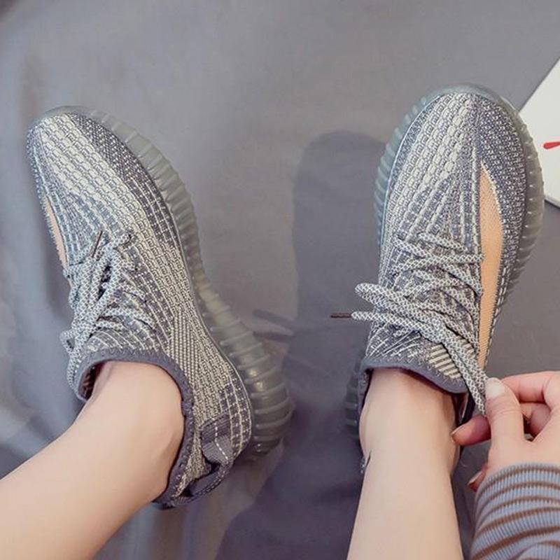 Summer Breathable Coconut Shoes Flying Woven Sneakers Girls All-match Student Lightweight Running Mesh Shoes